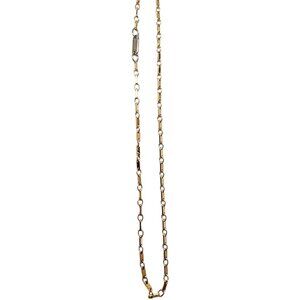 18K Yellow Gold Bar Link Chain #22813